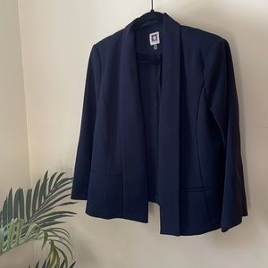 Anne Klein navy blue blazer